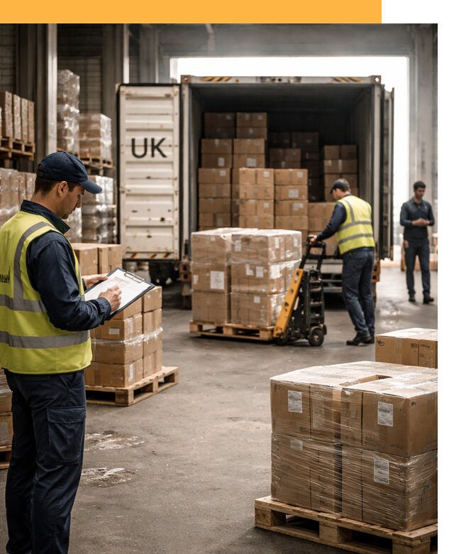 Доставка грузов из Великобритании с таможенным оформлением от 12735