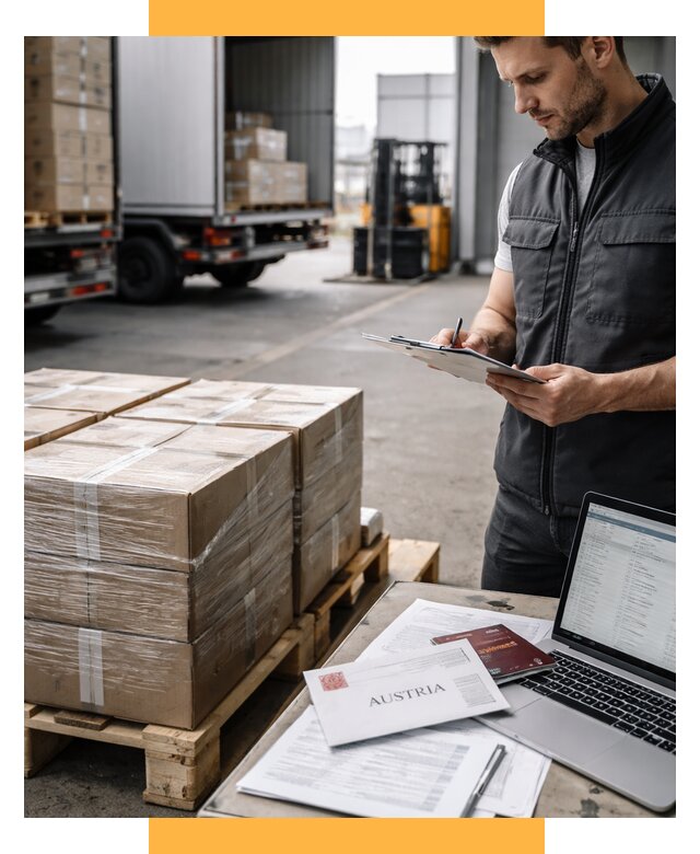Доставка в Австрию от 66222 р. Логистика и экспорт СетСервис-Кнл