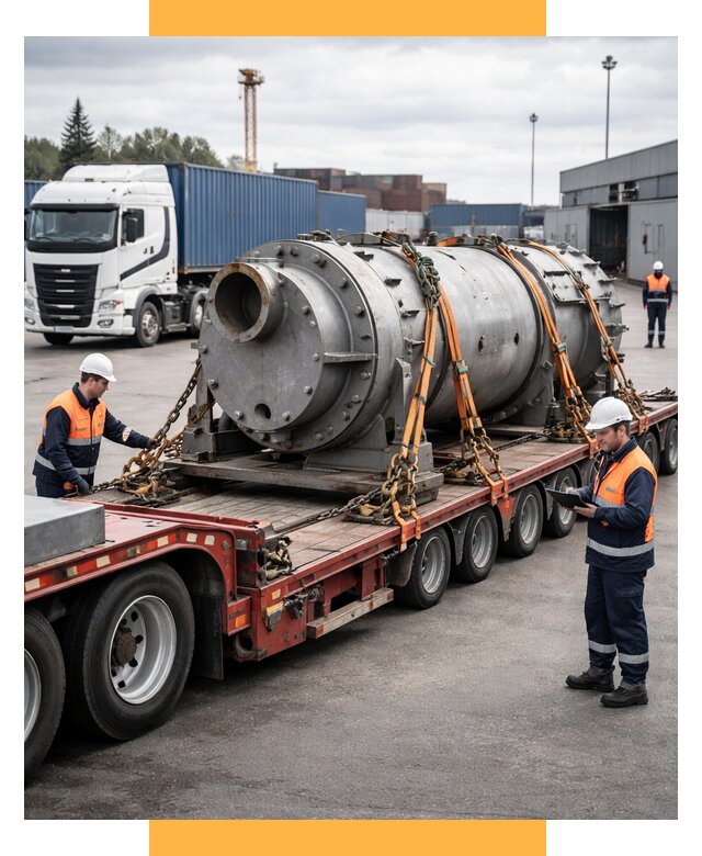 Перевозка тяжеловесных грузов под ключ от 152820 р. | СетСервис-Кнл