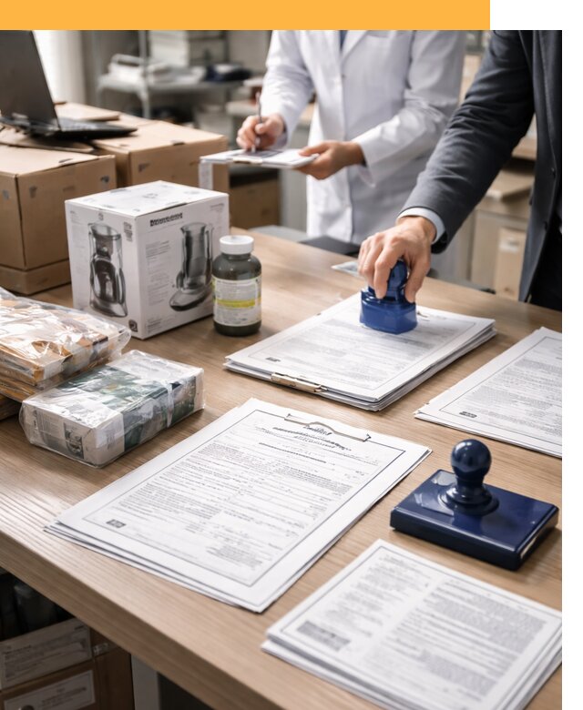 Сертификация импортных товаров от 12226 с таможенным сопровождением